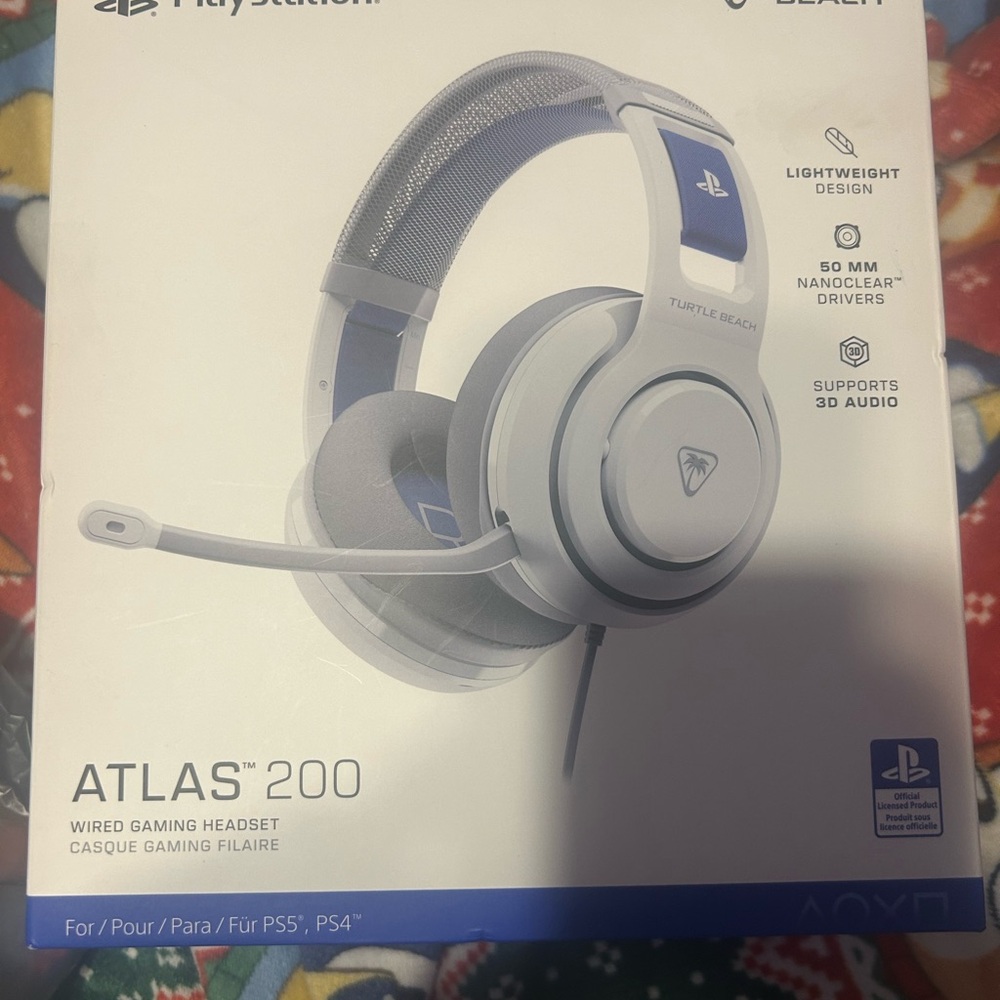 Turtle Beach Atlas 200 Gaming Headset - White and Blue
